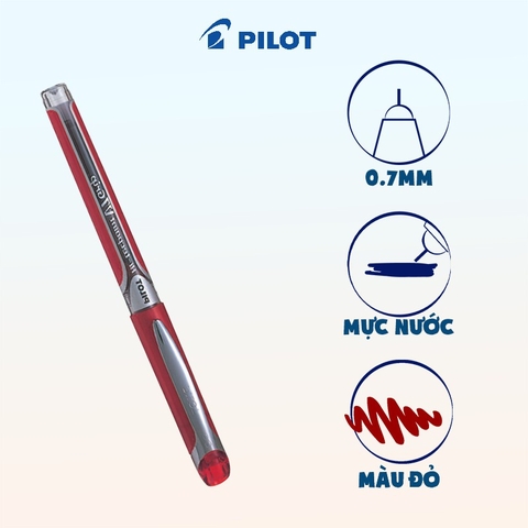 Bút nước Pilot Hi-Tech V7 Grip đỏ-BT