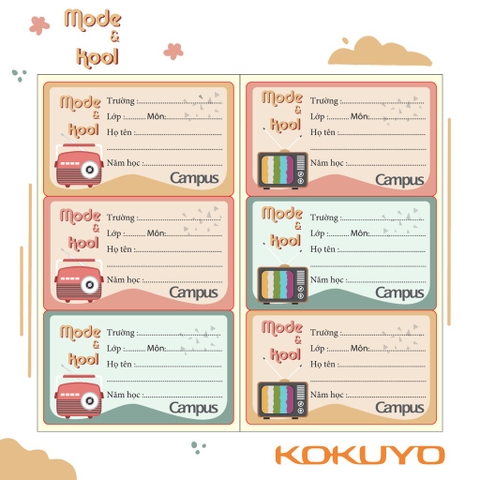 Nhãn tập Campus NT-MOD18-208