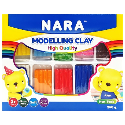 Đất nặn Nara 10 màu NA-BXTR-240-ĐĐ
