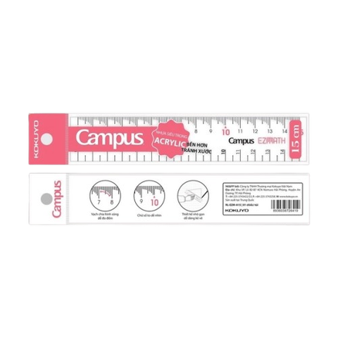 Thước Campus 15cm RL-EZM-A15-208