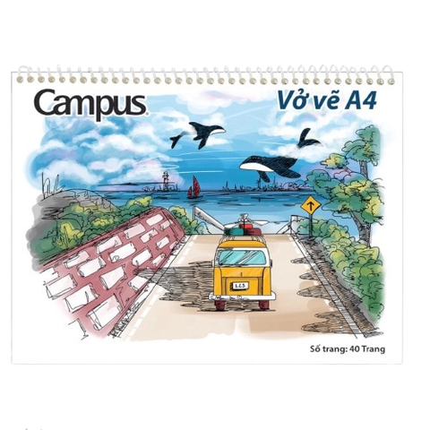 Tập vẽ A4 Campus SKB-A4-40-1 (40 tờ)-208