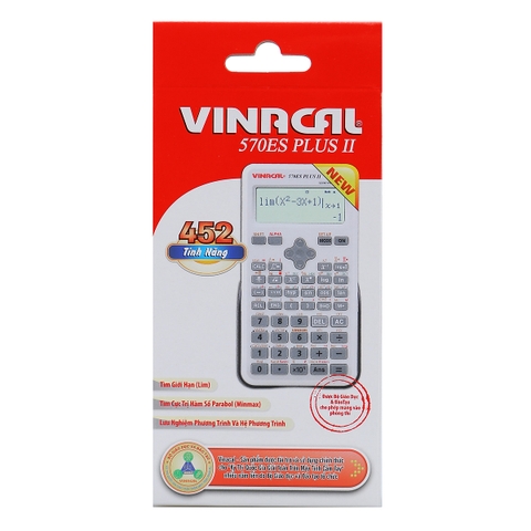 Máy tính Vinacal 570 ES Plus II(xám)_BT/TT