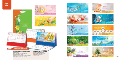 Lịch bàn 2 lò xo 2026-AH