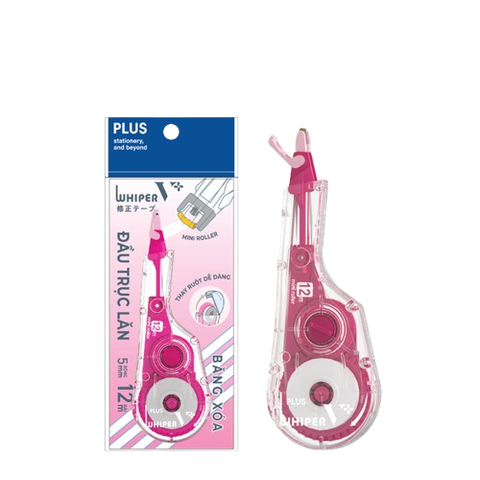 Xóa kéo Plus 100-V052 hồng (đầu trục lăn)-HV