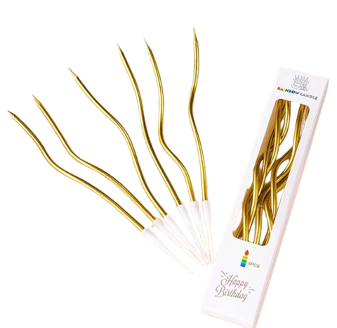 Nến xoắn nhũ dài 6c-ĐA