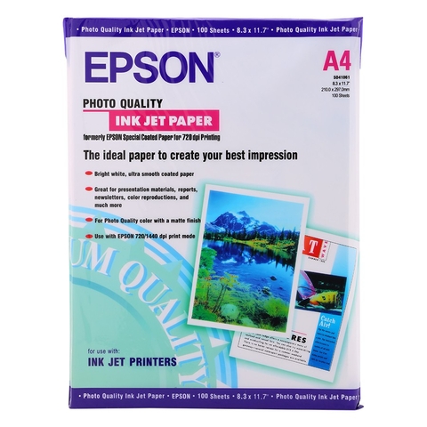Giấy in ảnh A4 Epson 130 (100 tờ)-TP