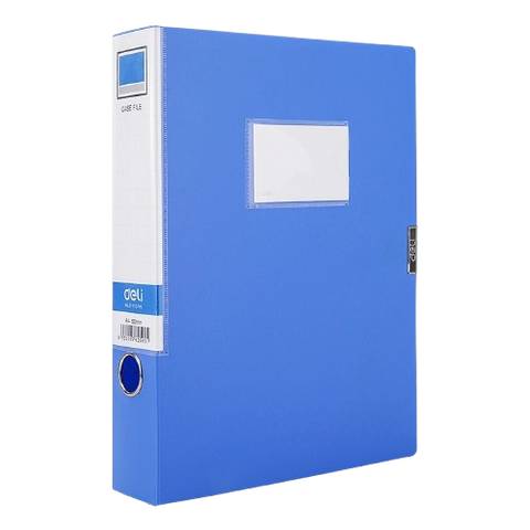 File hộp nhựa 5,5cm Deli 31115-VN-LA