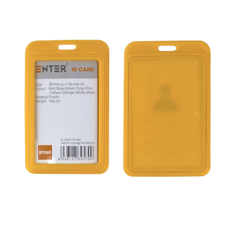 Bảng tên Enter BT060 5.4x8.6cm 1 mặt đứng cam-SM
