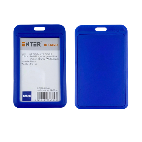 Bảng tên Enter BT060 5.4x8.6cm 1 mặt đứng x.dương-SM