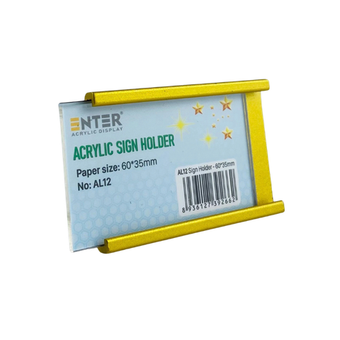 Bảng thông tin nhôm Enter AL12 60X35mm-SM