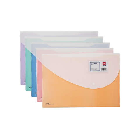 Bìa nút xéo A4 Deli 5506-LA