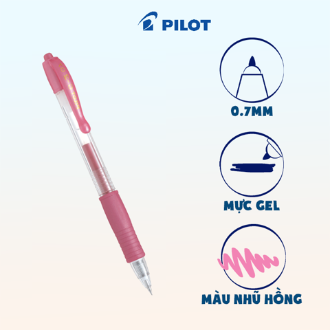 Bút nhũ Pilot BL-G2-7 Hồng-BT