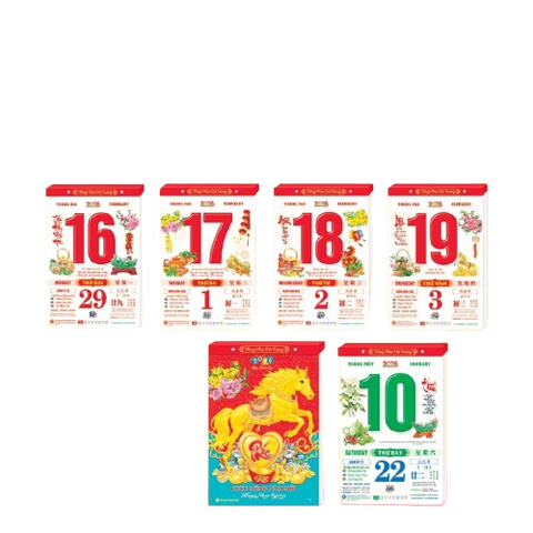 Lịch bloc HT10 (20X30) rời 2026-HT