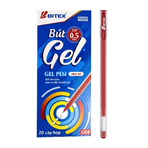 Bút nước Bitex G04 đỏ-BT