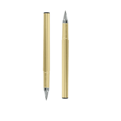 Bút nước Bitex G23 thân nhũ vàng mực xanh-BT