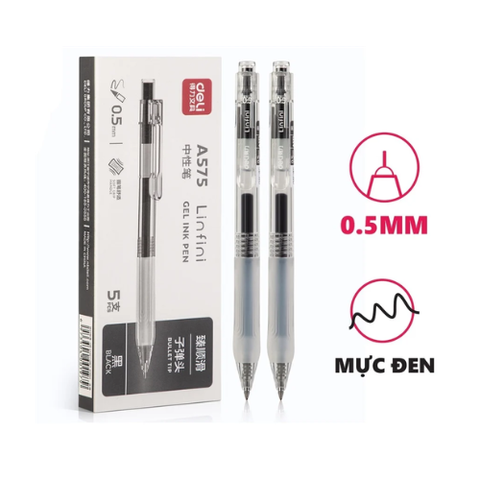 Bút nước Deli A575 đen-LA