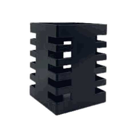 Cắm bút kim loại Enter KB102 75x100mm vuông đen-SM