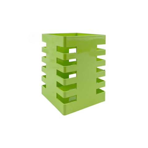 Cắm bút kim loại Enter KB102 75x100mm vuông màu xanh lá-SM