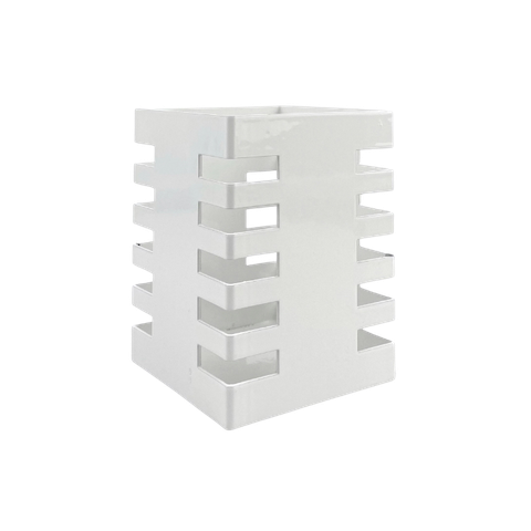 Cắm bút kim loại Enter KB102 75x100mm vuông trắng-SM