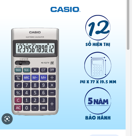 Máy tính Casio HL-122TV-BT/T