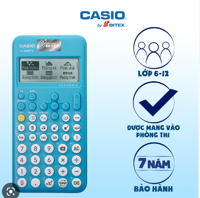 Máy tính Casio FX-880BTG Xanh-BT