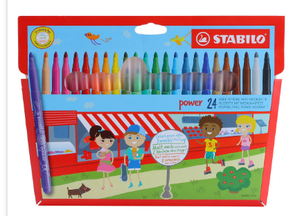 Bút lông Stabilo 24 màu PW280-24-TA