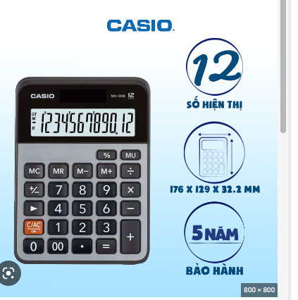 Máy tính Casio MX-120B-BT