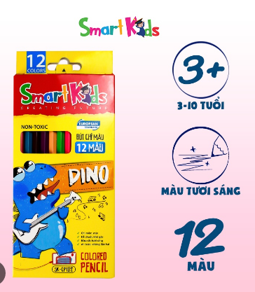 Chì màu Smartkids 12 màu SK-CP102-BT