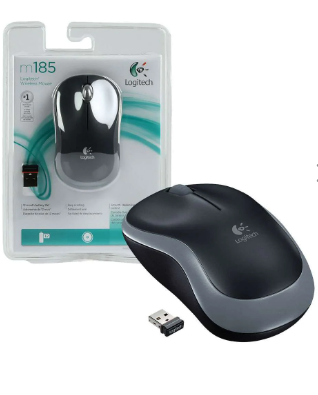 Chuột không dây Logitech M185 xám-SS