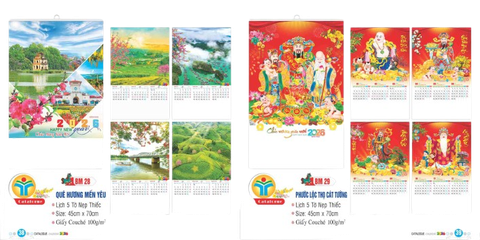 Lịch lò xo 7 tờ 2026-TT