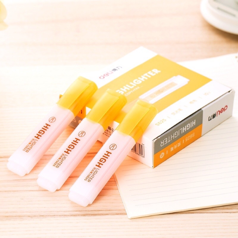 Dạ quang Deli S625 cam-LA