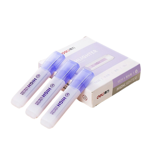 Dạ quang Deli S625 tím-LA