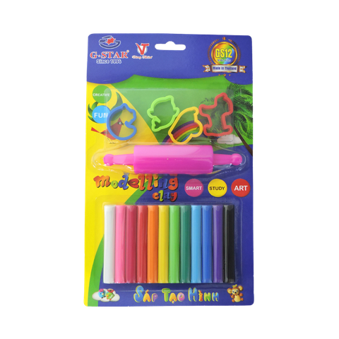 Đất nặn Gstar 12 màu GS12-200P-ĐH