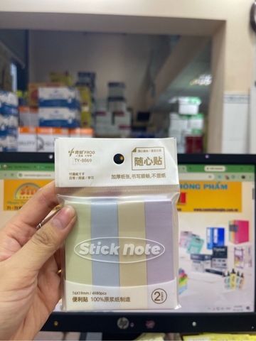 Notes 3x3 TY-8869 4 cột màu pastel
