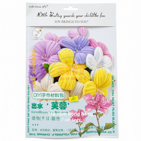 Hoa khô Bộ làm bó hoa len DIY-TL