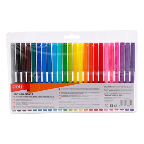 Bút lông 24 màu Deli C10023