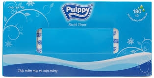 Khăn giấy Pulppy xanh-HT