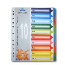 Phân trang giấy 10 số