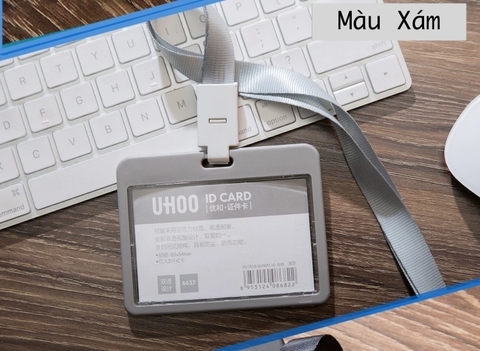 Bảng tên ngang UHOO 6637 Xám