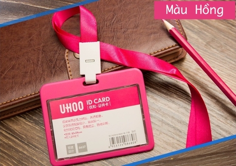 Bảng tên ngang UHOO 6637 Hồng
