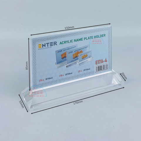 Kệ mica 2 mặt Enter E17A-4 15x8.5cm đế 17x5.5cm dày 20mm vát 4 cạnh (10)