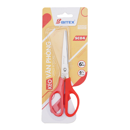 Kéo văn phòng Bitex SC04 đỏ-BT