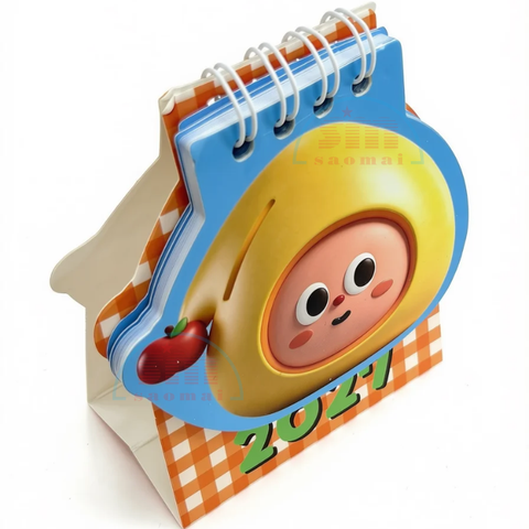 Lịch bàn mini 2027 hình thú Slime/vuông-Or
