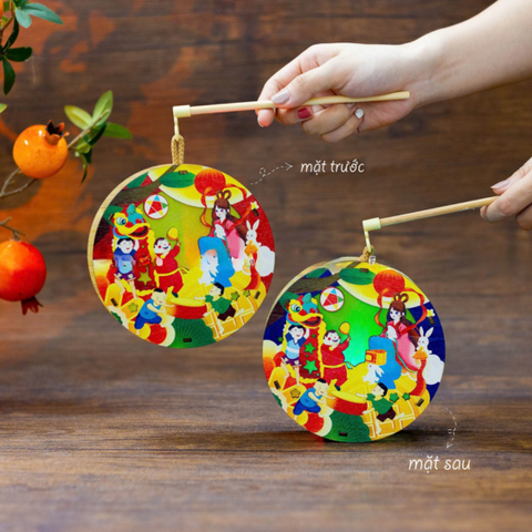 TT-Lồng đèn gỗ tô màu-BM