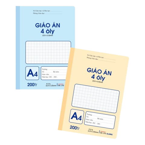 Giáo án KLong A4  4oly TP370 (200 trang)-KL