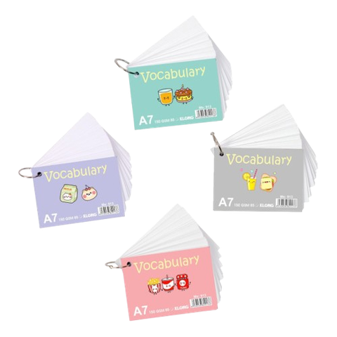 Tập thẻ index card A7 KLong TP913 (140 trang)-KL