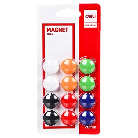 Nam châm Deli gắn bảng 20mm 7824-LA