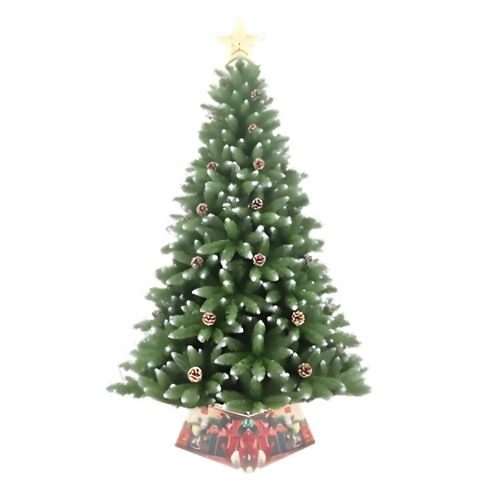 Noel-Cây thông 1,5m TP-5 đầu nhọn phun sơn-CC