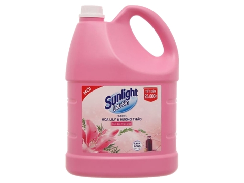 Nước lau sàn Sunlight 3,78 lit hồngHN/TP