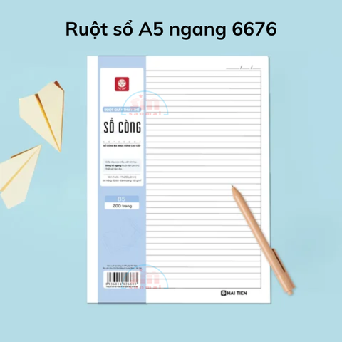 Ruột sổ A5 ngang 6676 (200 trang)-HP